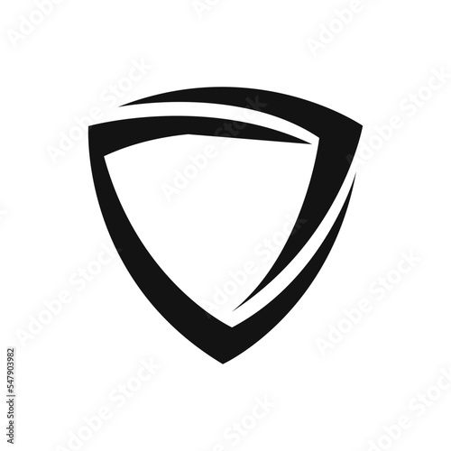 Vector icon design template. Shield sign

