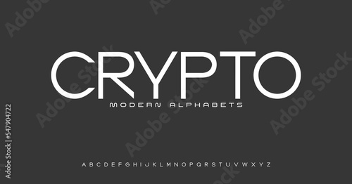 Sports modern line font typography. Typeface urban style tech fonts for technology. Creative minimalist typographic design.