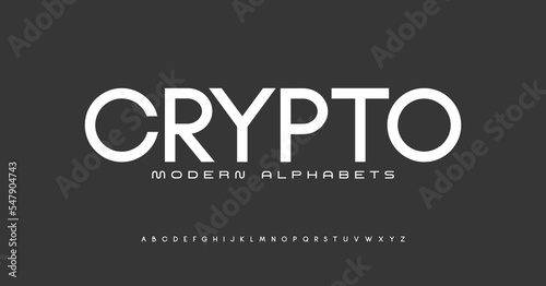 Sports modern line font typography. Typeface urban style tech fonts for technology. Creative minimalist typographic design.