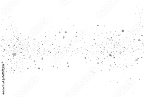 Light silver glitter confetti background. White festive texture.