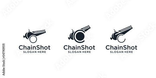 Cannon illustration in css font style