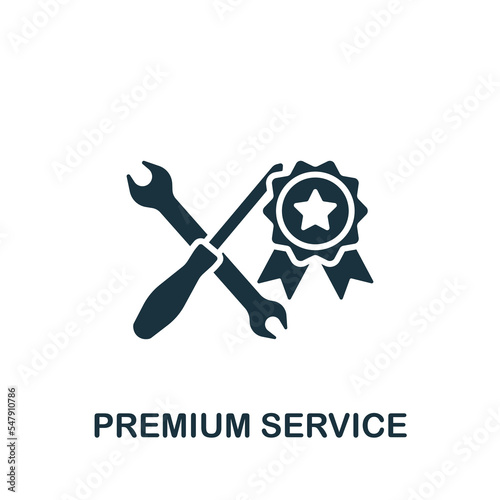 Premium Service icon. Monochrome simple Project Planning icon for templates, web design and infographics