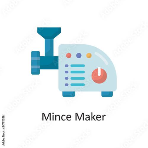 Mince Maker Vector Flat Icon Design illustration. Housekeeping Symbol on White background EPS 10 File