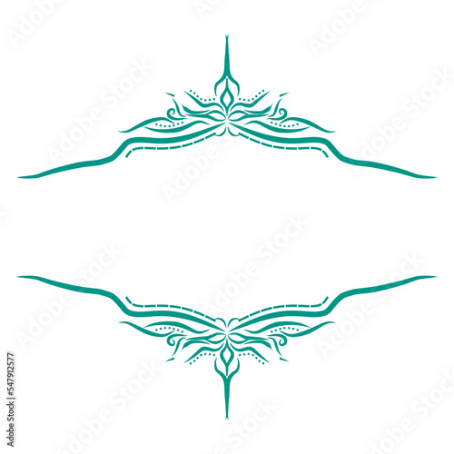 Wedding invitation card dividing line