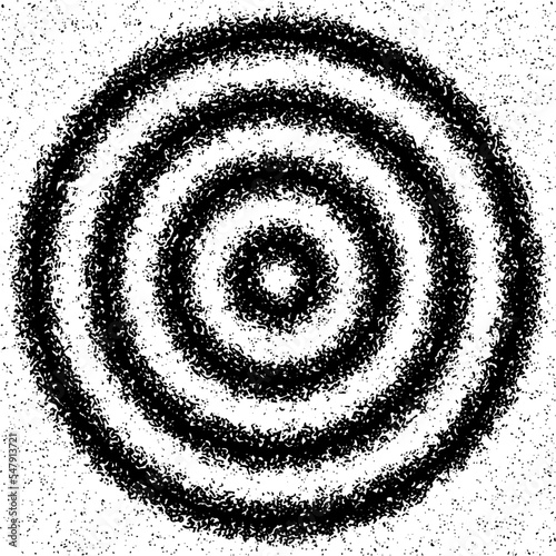 Distressed grunge, noise texture design element. Black and white vector background.