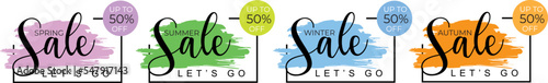 Four Seasons sale in different colors
