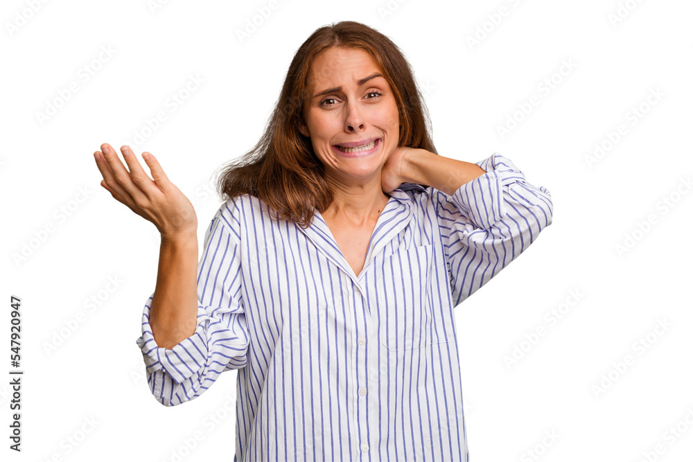 Young caucasian woman isolated screaming with rage. Young caucasian woman isolated screaming with rage.