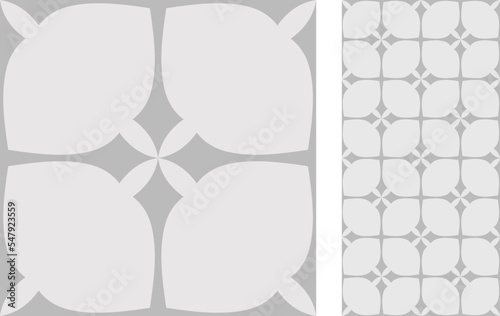 Seamless Azulejo tile. Portuguese and Spain decor. Ceramic tile. Seamless geometric pattern. Vector hand drawn illustration, typical portuguese and spanish tile