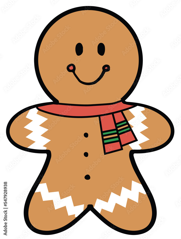 Gingerbread tranparent, png