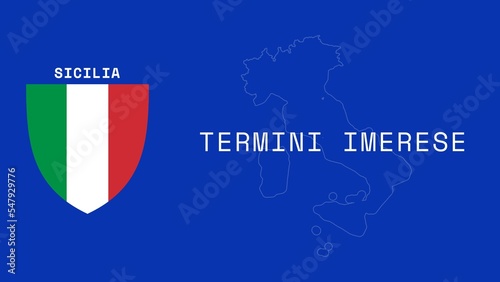Foto Termini Imerese: Illustration mit dem Ortsnamen der italienischen Stadt Termini