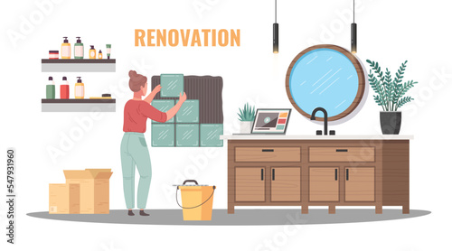 Renovation Cartoon Scene
