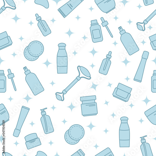 Pattern Beauty Routine Face Skin Care Cosmetics