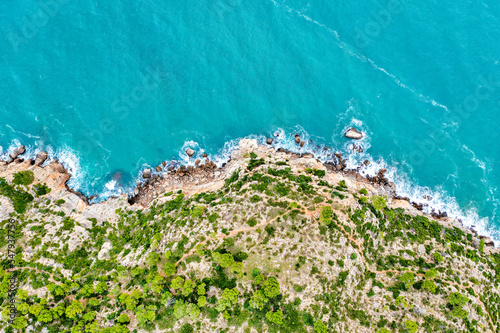 Oropesa del Mar, Spain, Costal Line from above