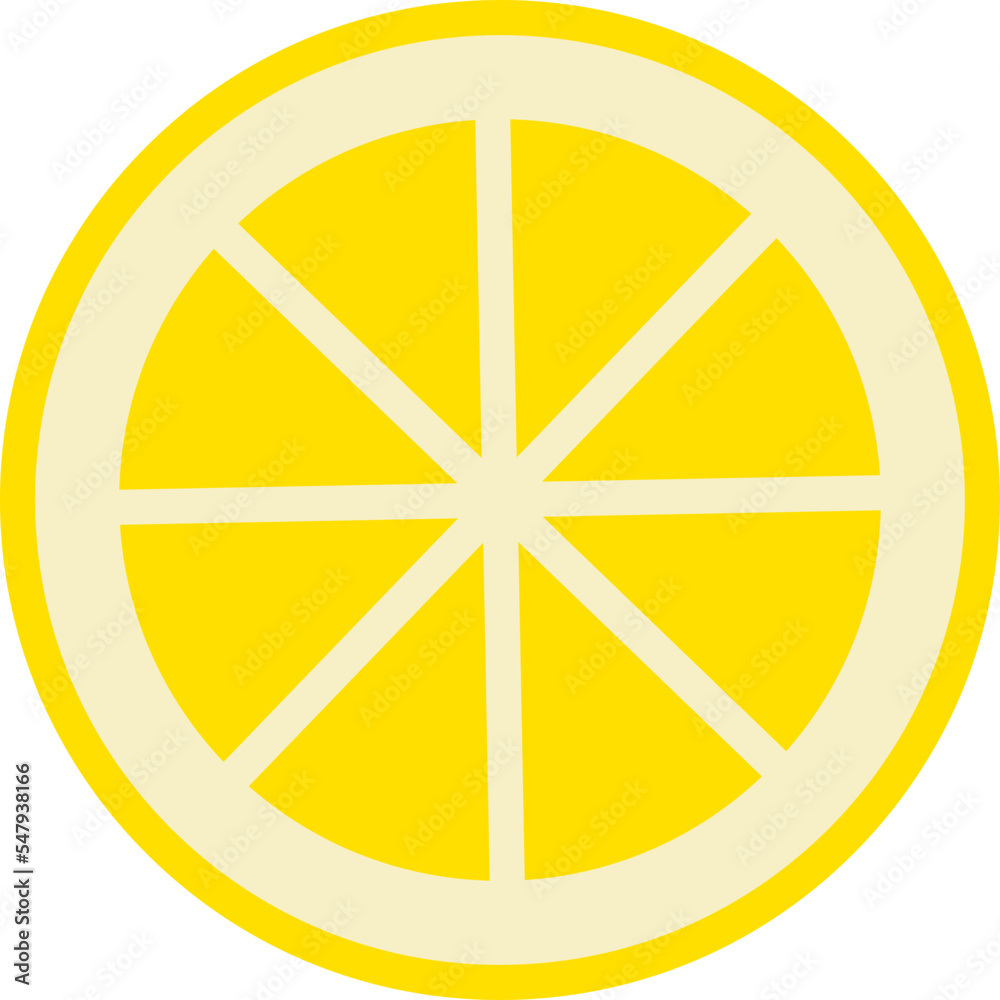 Lemon cut colorful style Lemon cut colorful style