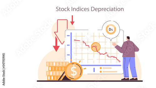 Stock indices depreciation as a recession indicator. Downward currency