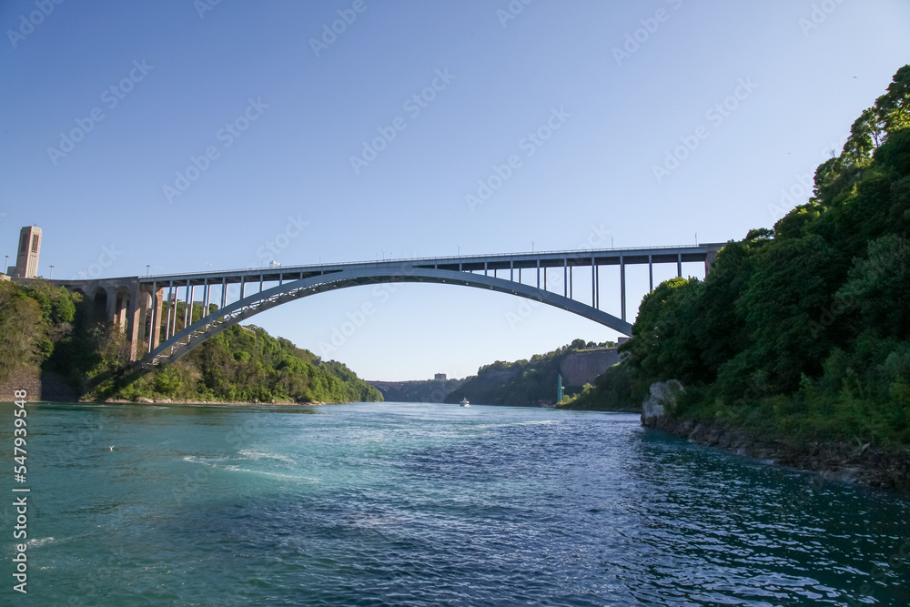 Rainbow Bridge Niagara Falls in New York, USA. Rainbow Bridge Niagara Falls in New York, USA.