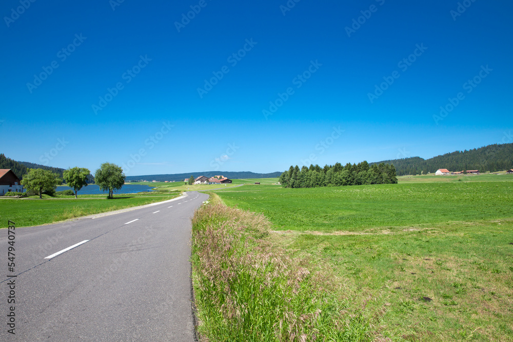 Strasse im Jura Schweiz