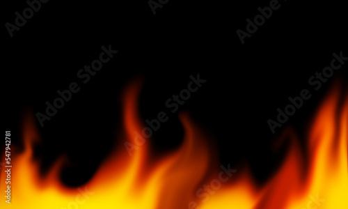 fire frame digital abstract background