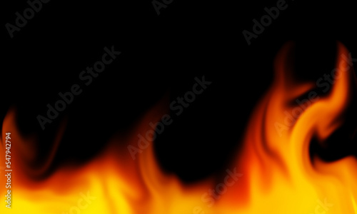 digital abstract background. fire burning in the dark