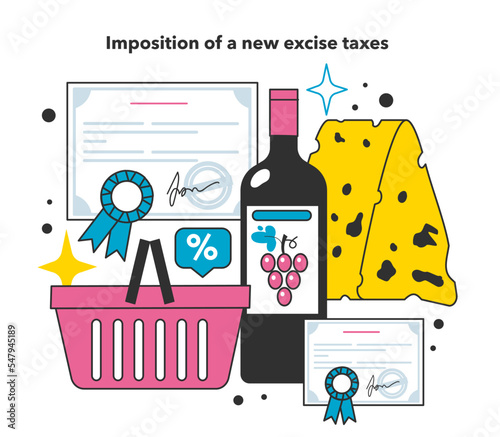 Imposition of a new excise taxes as a financial inflation cause. Growing up