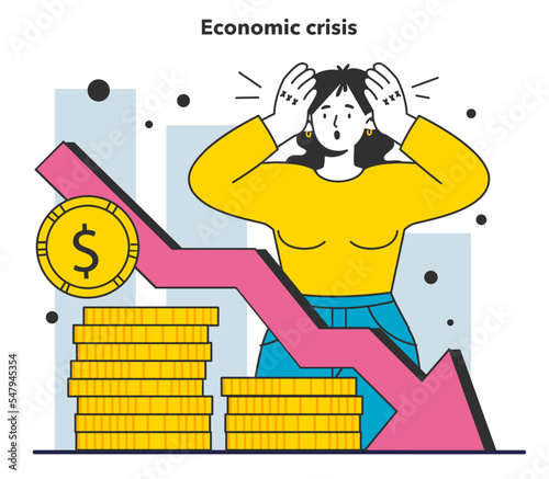 Economic crisis as a financial inflation cause. Growing up prices