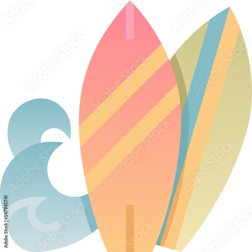 surf flat icon