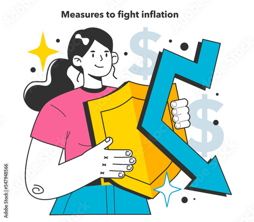 Measures to fight inflation. Economics crisis recovery methods. Growing up