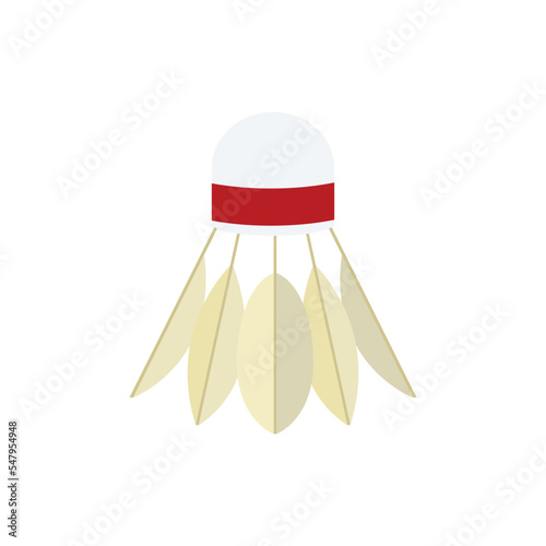 Badminton shuttlecock vector illustration