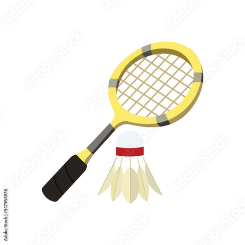 Badminton shuttlecock vector illustration emoji