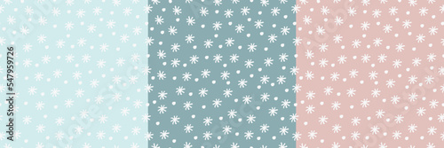 The first snow pattern. Snowflakes Winter.