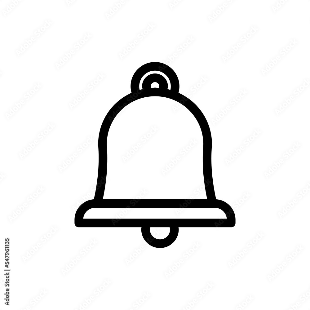 Bell icon vector, Alarm, handbell isolated on white background. Bell icon vector, Alarm, handbell isolated on white background.