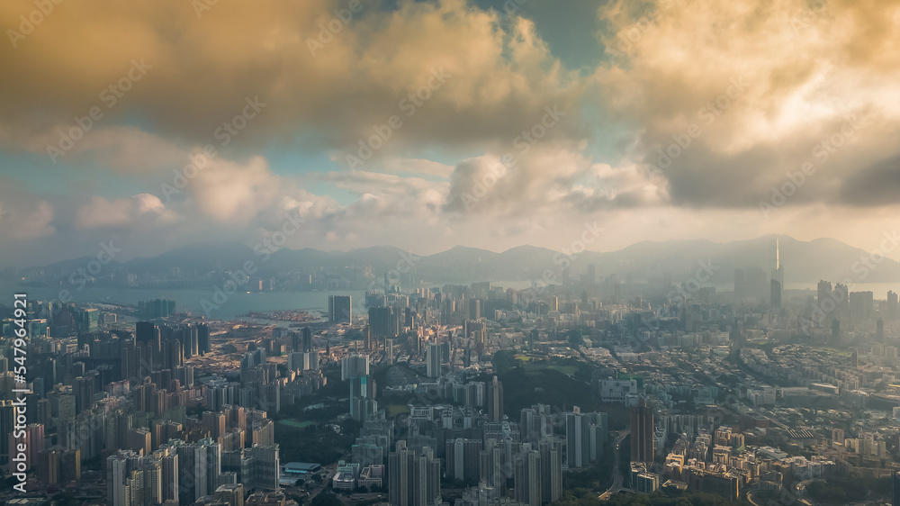 16 Nov 2022 The Kowloon view from Lion rock mountain, HK
