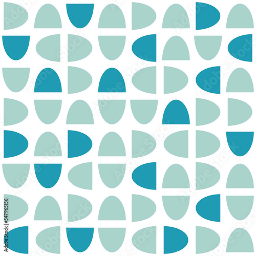 Modern monochrome abstract seamless geometric pattern with semicircles and circles in retro Scandinavian style. Pattern with semicircles and circles in retro Scandinavian style.