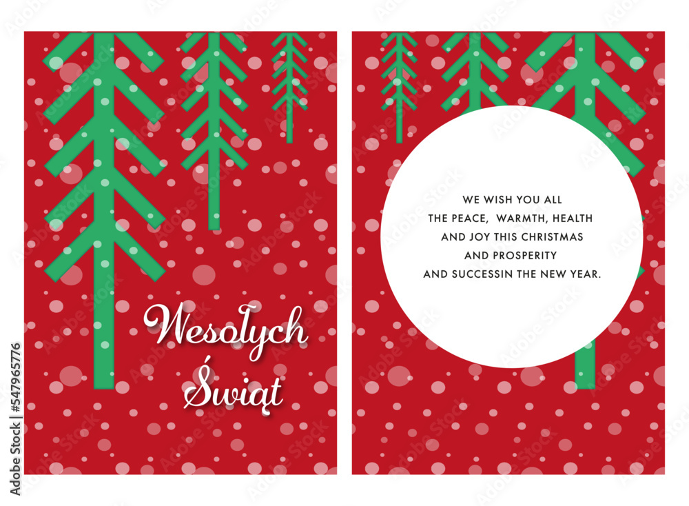 Naklejka premium christmas card