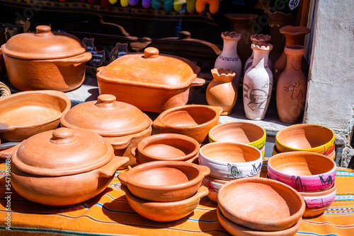 terracota pottery handcrafts at argentinian store
