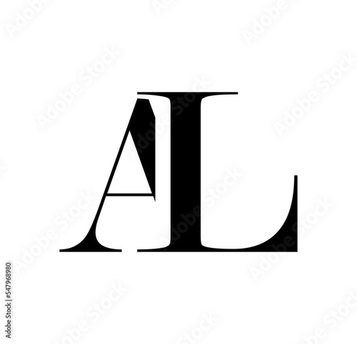 Monogram Logo vector Initial Letters AL