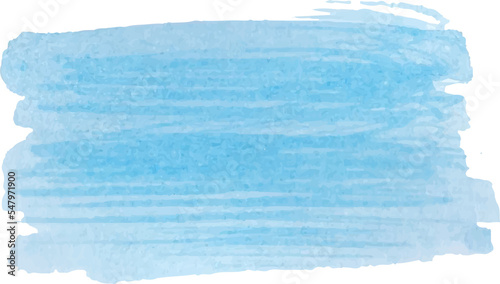 blue watercolor paint stroke background vector illustration © Achira22