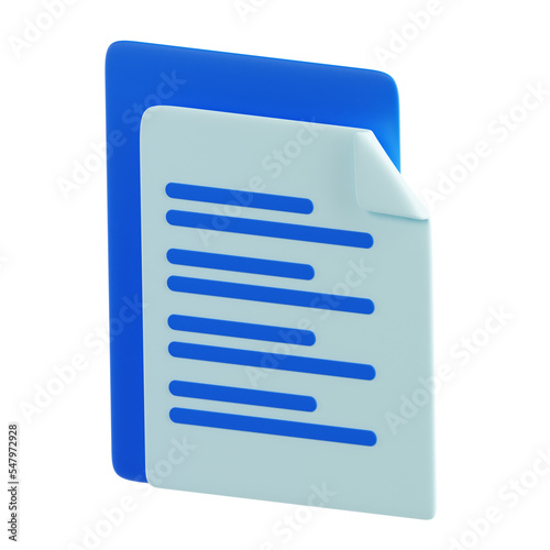 Wallpaper Mural document 3d render illustration Torontodigital.ca