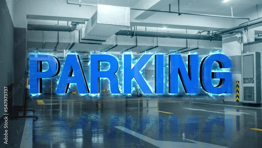 modern car park parking lot image background 3D animation 4K modern car park parking lot image background 3D animation 4K