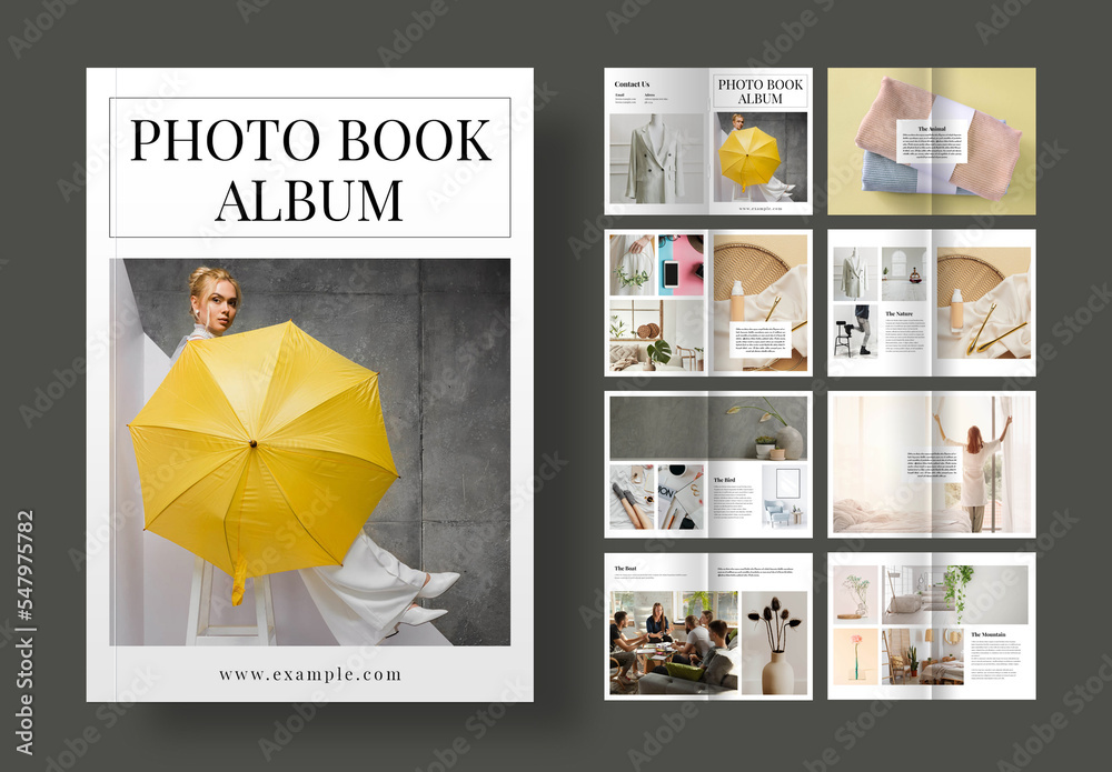 Photo Book Album Stock Template | Adobe Stock