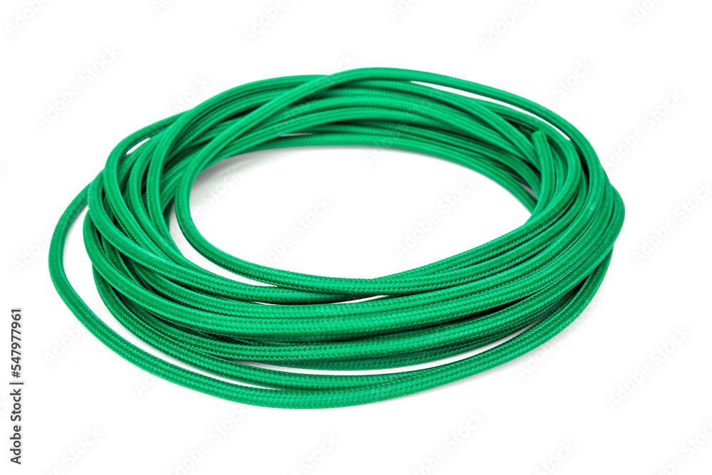 Green rolled up cord Green rolled up cord