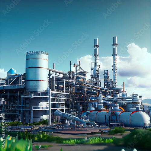Petrochemical plant exterior