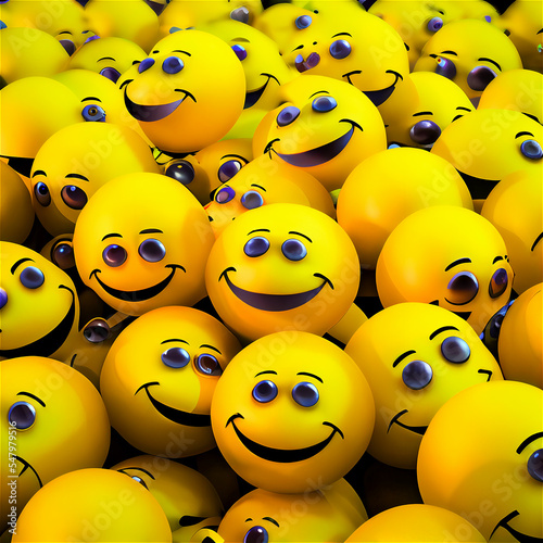 Yellow smiling sphere