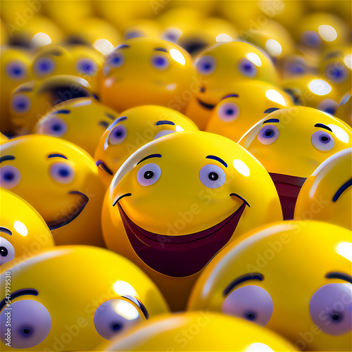Yellow smiling sphere