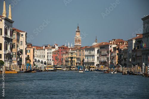 The Grand Canal in Venice  Italy.