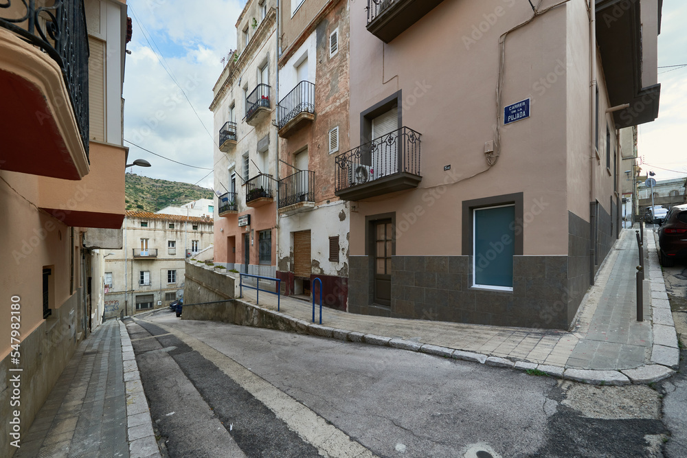 View of the street, Carrer de la Pujada, Alto Ampurdan, Portbou