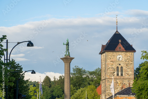 Downtown Trondheim, Olaf Tryggvason's Column