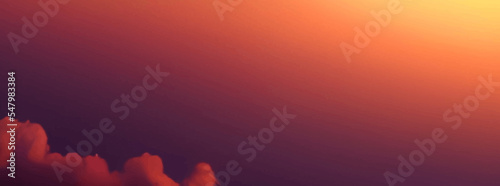 Sunset dawn clouds in fantasy style on soft dark background.