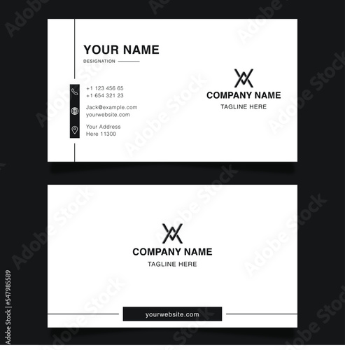 Simple and modern business card template