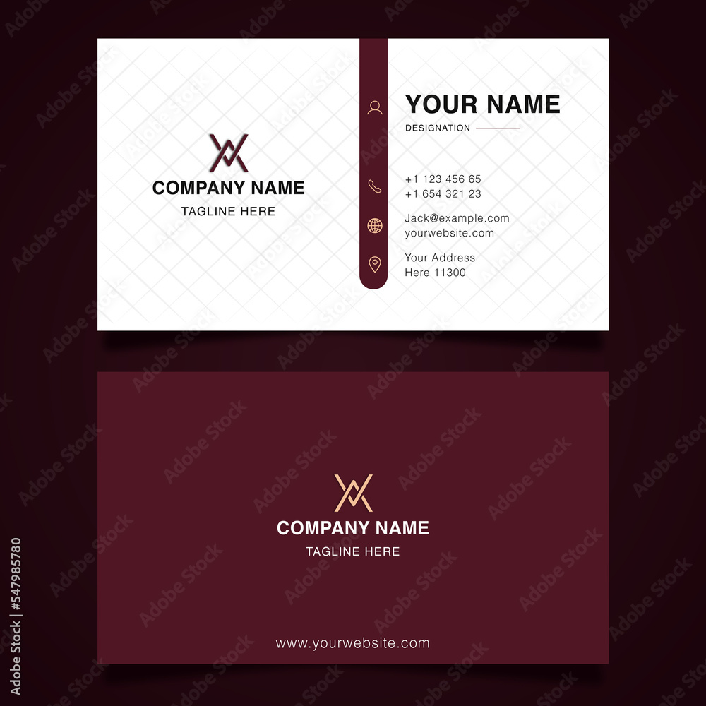 Fototapeta premium Modern business card design template
